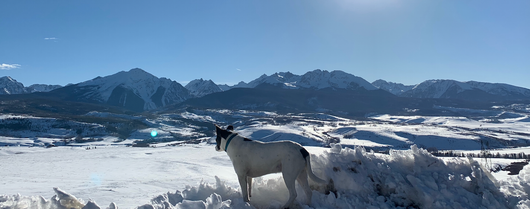 An image of the mountains of the Gore Range in Colorado